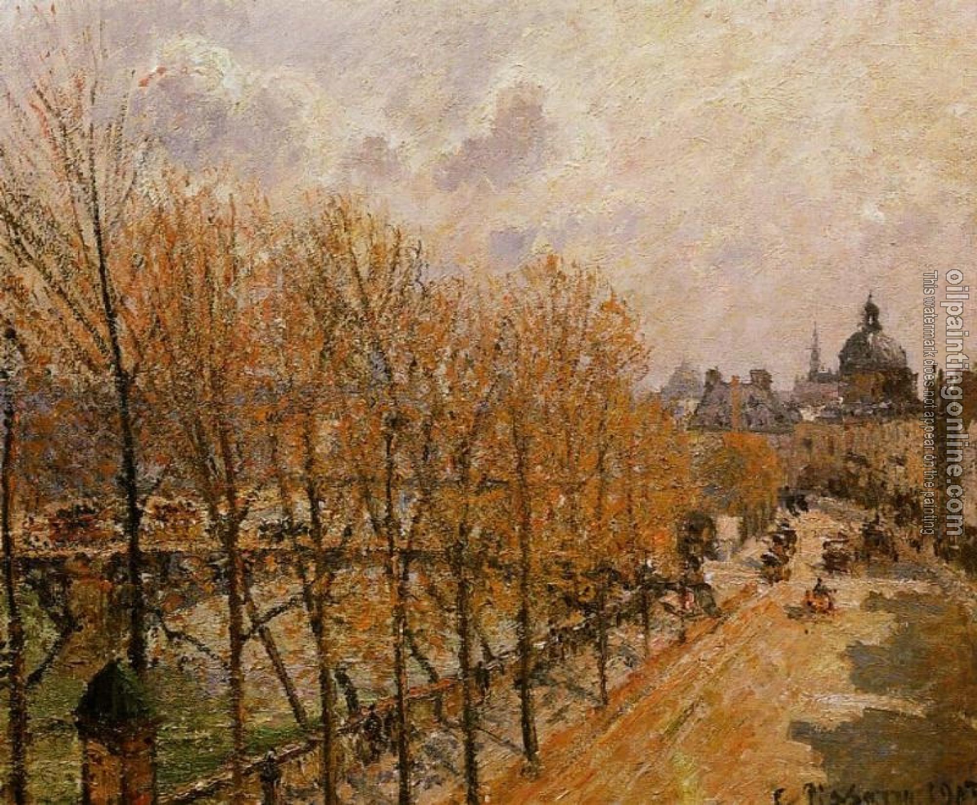 Pissarro, Camille - Quai Malaquais, Morning, Sun